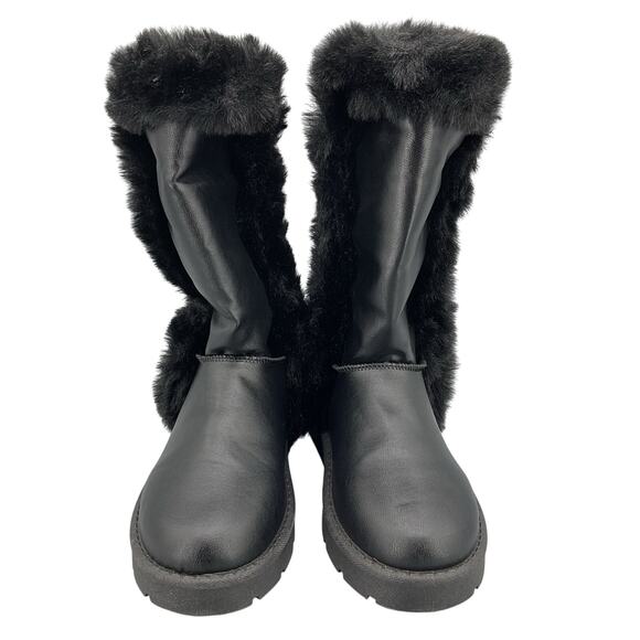 NEW Journee Collection Women’s Cleeo Winter Boots Black Size 7 - Picture 3 of 11